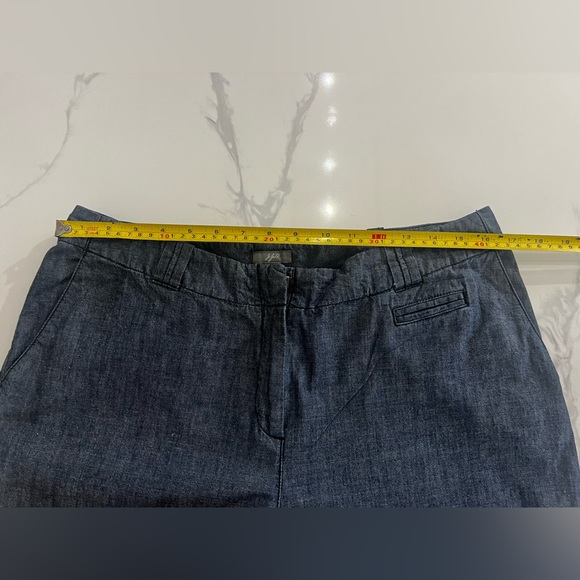 J.Jill Jacket and pants set  Blue 100% Cotton Denim Like size 14 great condition - Picture 11 of 14